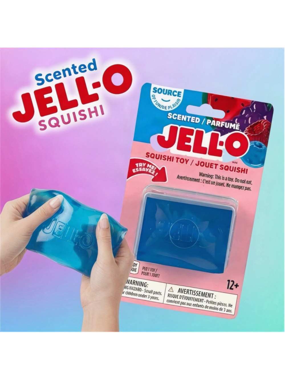 JELL-O Blue Scented Squishy Fidget Toy NEW SEALED